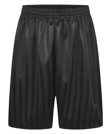 Black Shadow Stripe Shorts