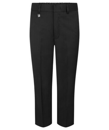 Waist Adjuster Boys Trousers - Black