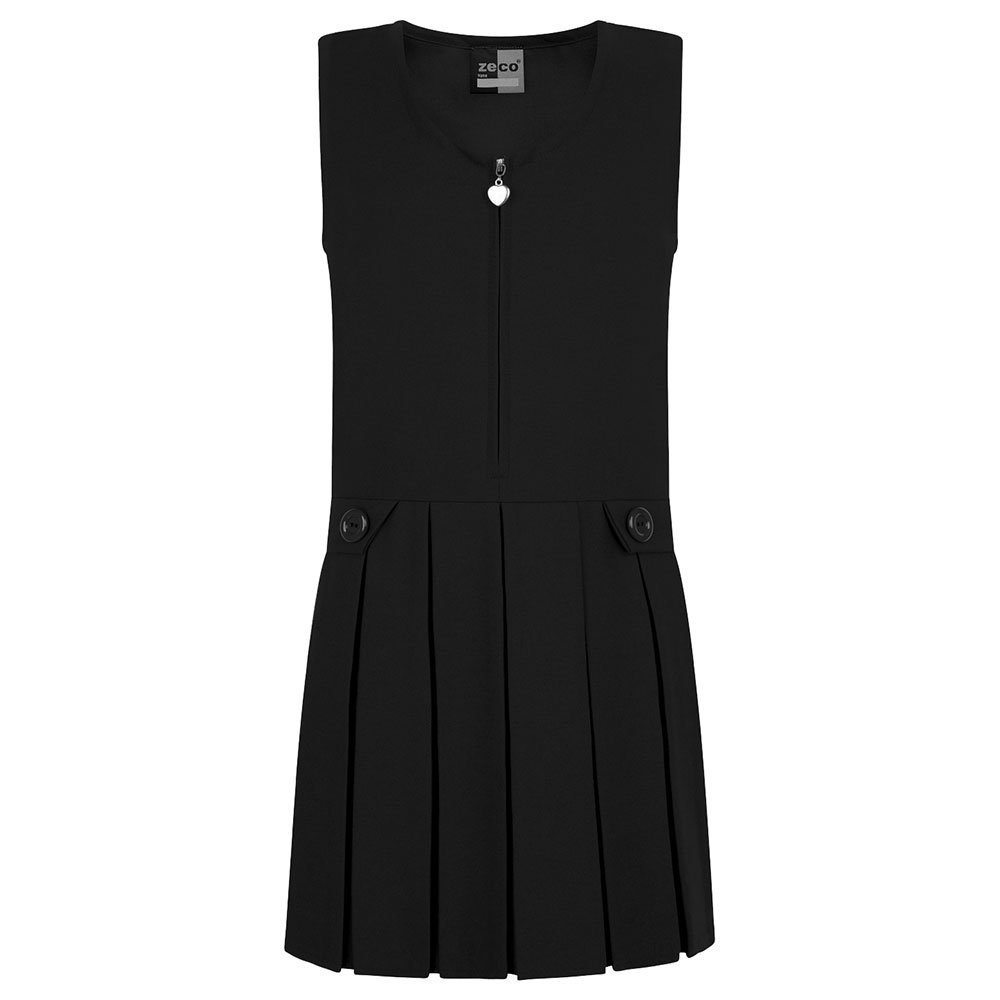 Black Zip Pinafore