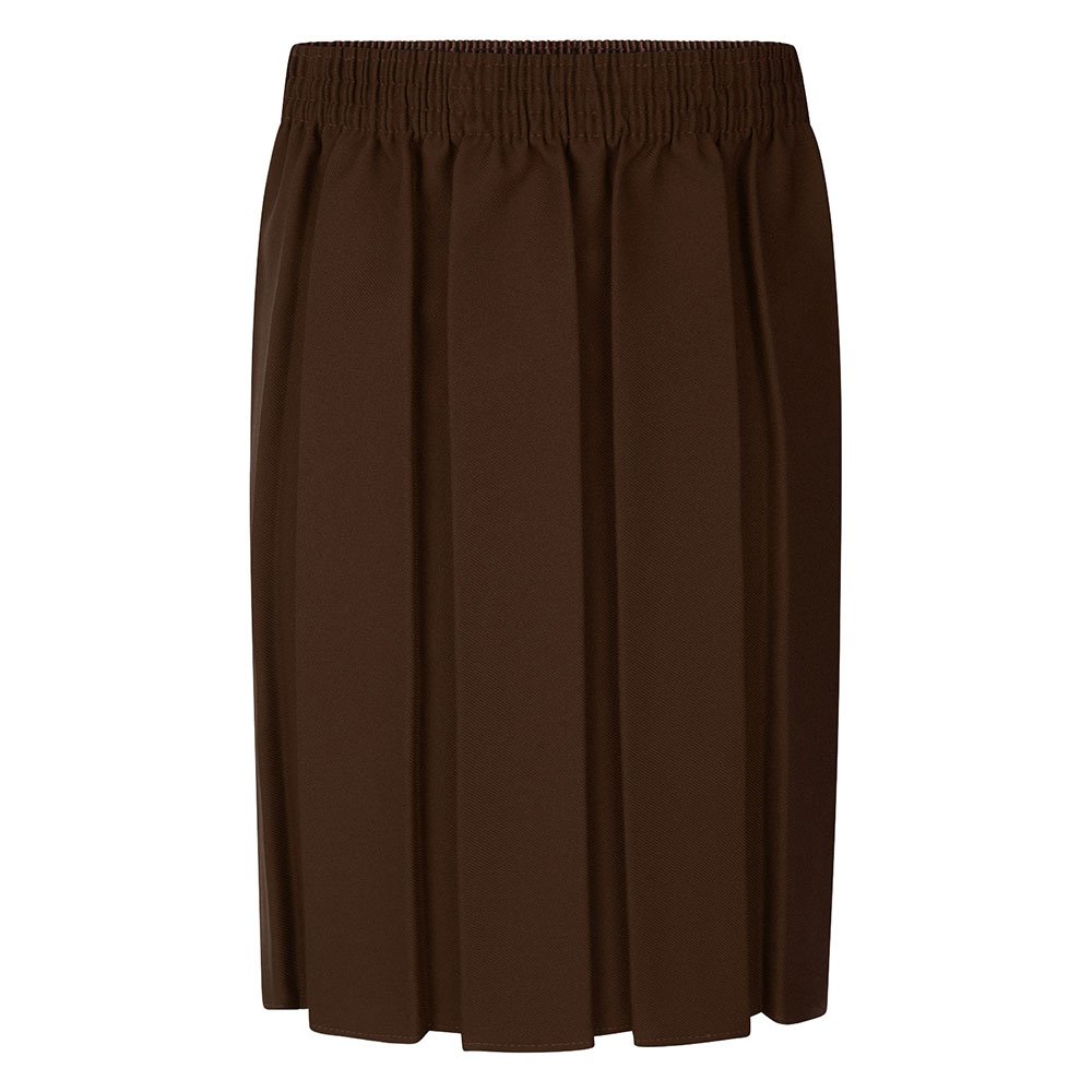 Brown Boxpleat Skirt