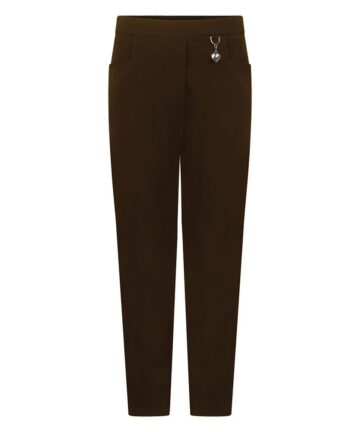 Girls' Heart Trousers - Brown