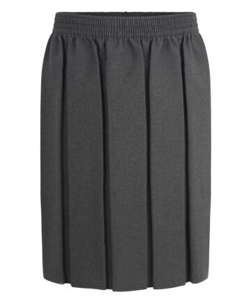 Grey Boxpleat Skirt