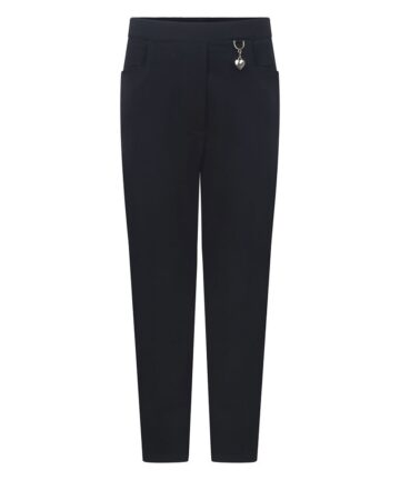 Girls' Heart Trousers - Black