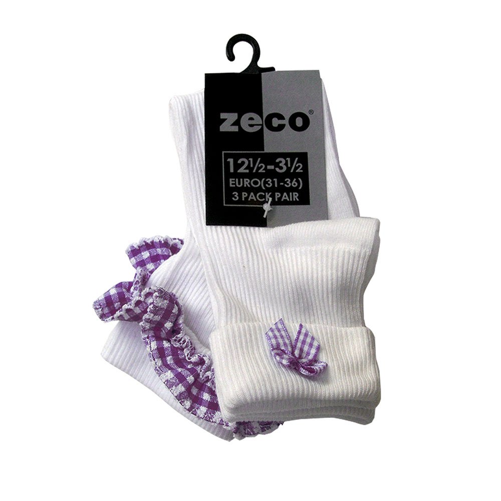 Purple Gingham Socks