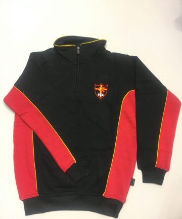St Gregorys Girls 1/4 Zip PE Sweatshirt