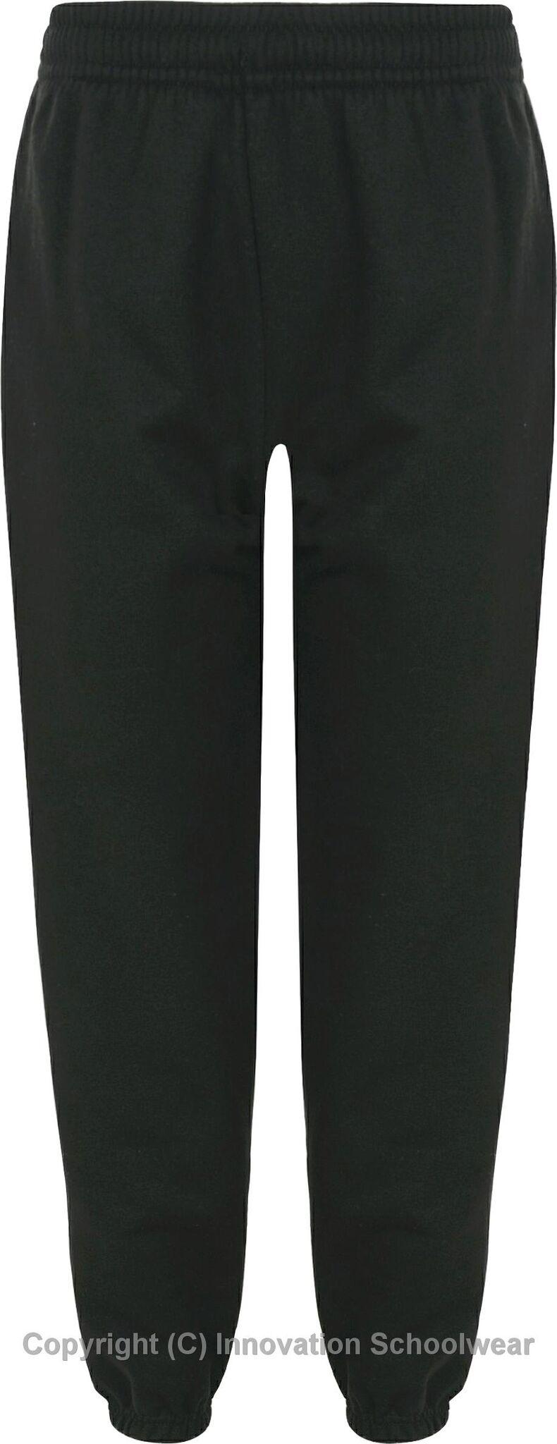black jogging bottoms