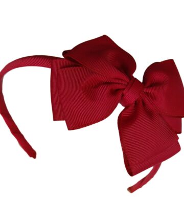 Maroon Headband with Bow