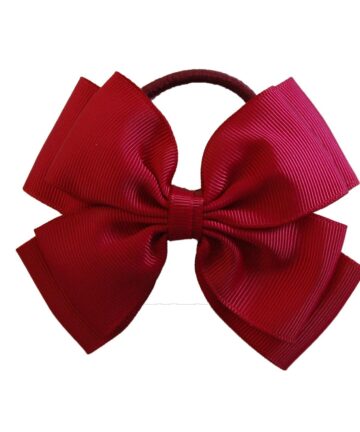 Maroon Hair Tie with Bow